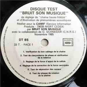 No Artist - Disque Test 