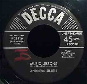 Andrews Sisters - Dreams Come Tumbling Down / Music Lessons