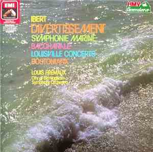 Ibert / City Of Birmingham Symphony Orchestra Conducted By Louis Frémaux -  ...