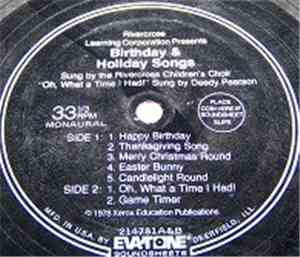 Rivercross Children's Choir, Deedy Pearson - Birthday & Holiday Songs