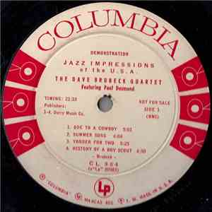 The Dave Brubeck Quartet - Jazz Impressions Of The U.S.A.