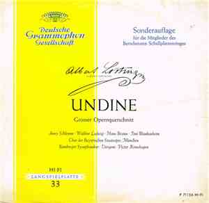 Albert Lortzing - Undine - Querschnitt In Deutscher Sprache