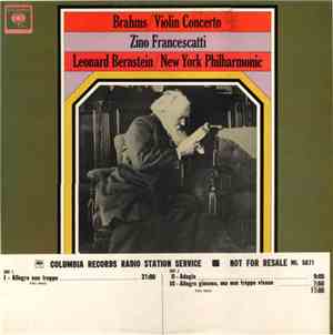 Brahms - Zino Francescatti, Leonard Bernstein / New York Philharmonic - Vio ...