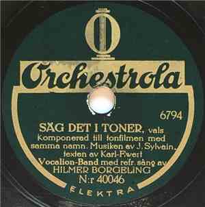 Vocalion-Band - Säg Det I Toner / Hjärtan Som Brinna