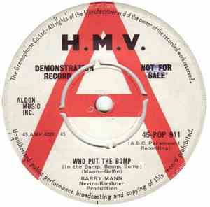 Barry Mann - Who Put The Bomp / Love True Love