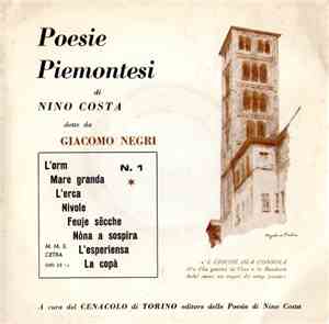 Nino Costa, Giacomo Negri - Poesie Piemontesi N. 1