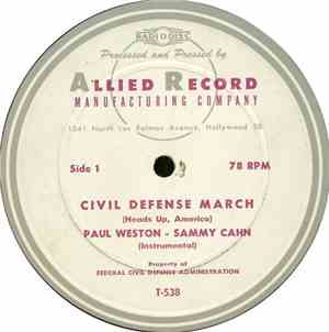 Paul Weston  - Sammy Cahn - Civil Defense March (Heads Up, America)