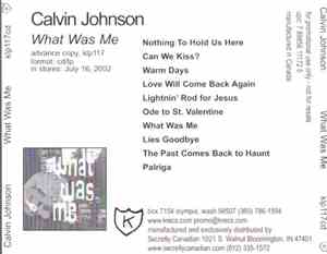 Calvin Johnson - What Was Me