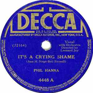 Phil Hanna - It's A Crying Shame