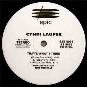 Cyndi Lauper - That's What I Think