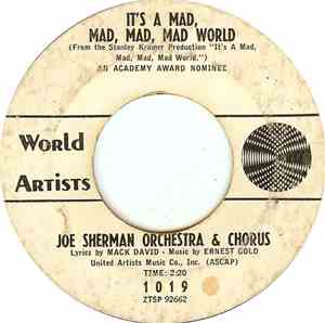 Joe Sherman Orchestra & Chorus - It's A Mad, Mad, Mad, Mad World / Danny's  ...