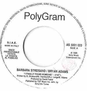 Barbara Streisand & Bryan Adams / Timoria - I Finally Found Someone / Bella ...