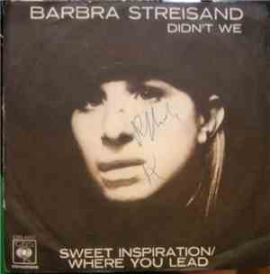 Barbra Streisand - Sweet Inspiration / Where You Lead