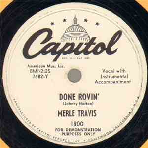 Merle Travis - Done Rovin' / Faithful Fool
