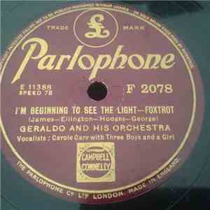 Geraldo And His Orchestra - I'm Beginning To See The Light / Laura