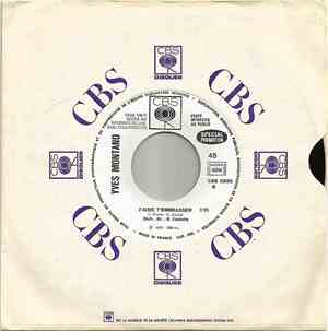 Yves Montand - J'aime T'embrasser / Sanguine