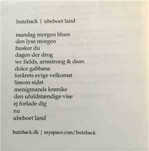 Butzback - Ubeboet Land