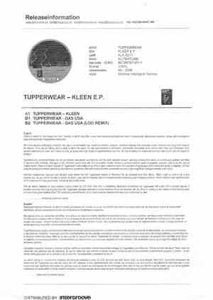 Tupperwear - Kleen EP