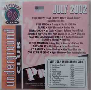 Various - Promo Only Underground Club: July 2002