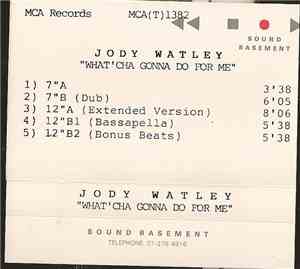 Jody Watley - What'cha Gonna Do For Me