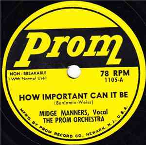 Midge Manners, The Prom Orchestra / Mona Grey, The Prom Orchestra - How Imp ...