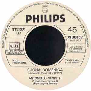 Antonello Venditti / Walter Foini - Buona Domenica / Faccia Di Luna
