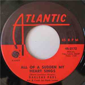 Darlene Paul - All Of A Sudden My Heart Sings / Shimmy