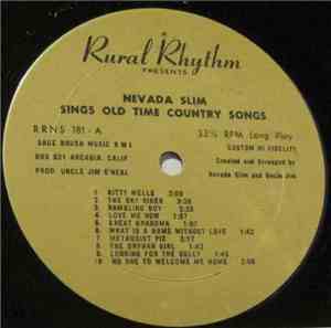 Nevada Slim - Nevada Slim Sings Old Time Country Songs