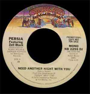 Persia Featuring Zell Black - Need Another Night With You