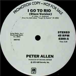 Peter Allen - I Go To Rio (Disco Version)