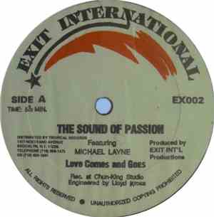 The Sound Of Passion Featuring Michael Layne - Love Comes And Goes