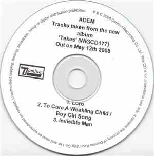 Adem  - Tracks Taken From The New Album 'Takes' (WIGCD177)