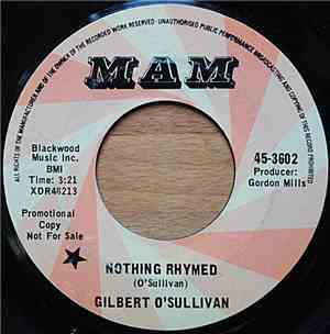 Gilbert O'Sullivan - Nothing Rhymed
