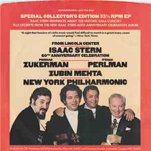 Isaac Stern - Special Collector's Record Commemorating The Isaac Stern Anni ...