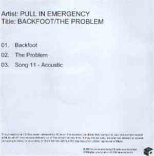 Pull In Emergency - Backfoot / The Problem