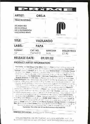 Oreja - Vazilando