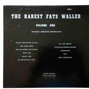 Fats Waller - The Rarest Fats Waller Volume One
