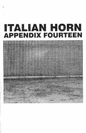 Italian Horn - Appendix Fourteen
