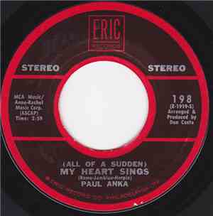 Paul Anka - (All Of A Sudden) My Heart Sings / My Home Town