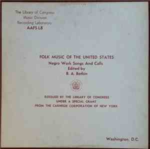 Various - Negro Work Songs And Calls