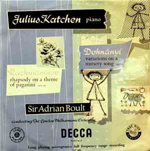 Rachmaninov / Dohnanyi - Julius Katchen With The London Philharmonic Orches ...
