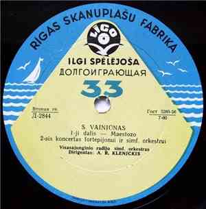 S. Vainiūnas - 2-sis Koncertas Fortepijonui Ir Simf. Orkestrui
