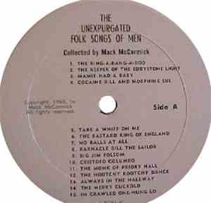 Various - The Unexpurgated Folk Songs Of Men