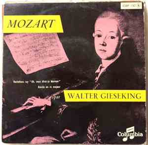 Wolfgang Amadeus Mozart, Walter Gieseking - Variation sur 