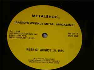 Various - Metalshop - Radio's Weekly Metal Magazine (Week Of August 10, 198 ...