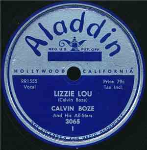 Calvin Boze And His All-Stars - Lizzie Lou