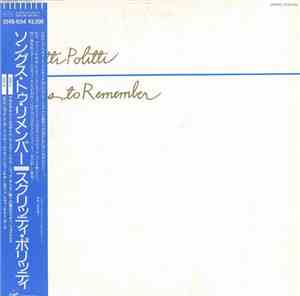 Scritti Politti - Songs To Remember