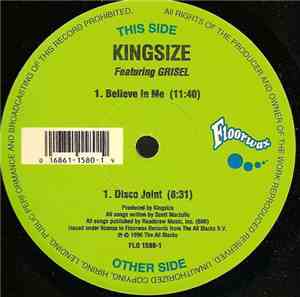 Kingsize Featuring Grisel - Believe In Me / Disco Joint