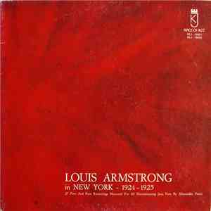 Louis Armstrong - Louis  Armstrong In New York (1924 - 1925)