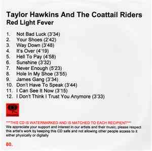 Taylor Hawkins And The Coattail Riders - Red Light Fever